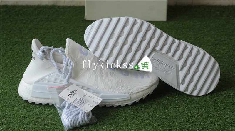 Pharrell Williams Adidas Human Race NMD Blank White Canvas